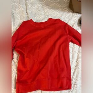 Women's Red Lululemon Sweatshirt Size 4